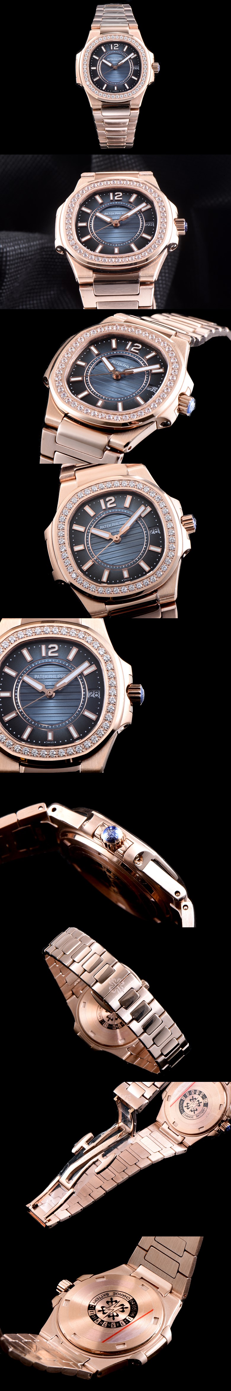 파텍필립 여성용 노틸러스-7 쿼츠 70101R-010